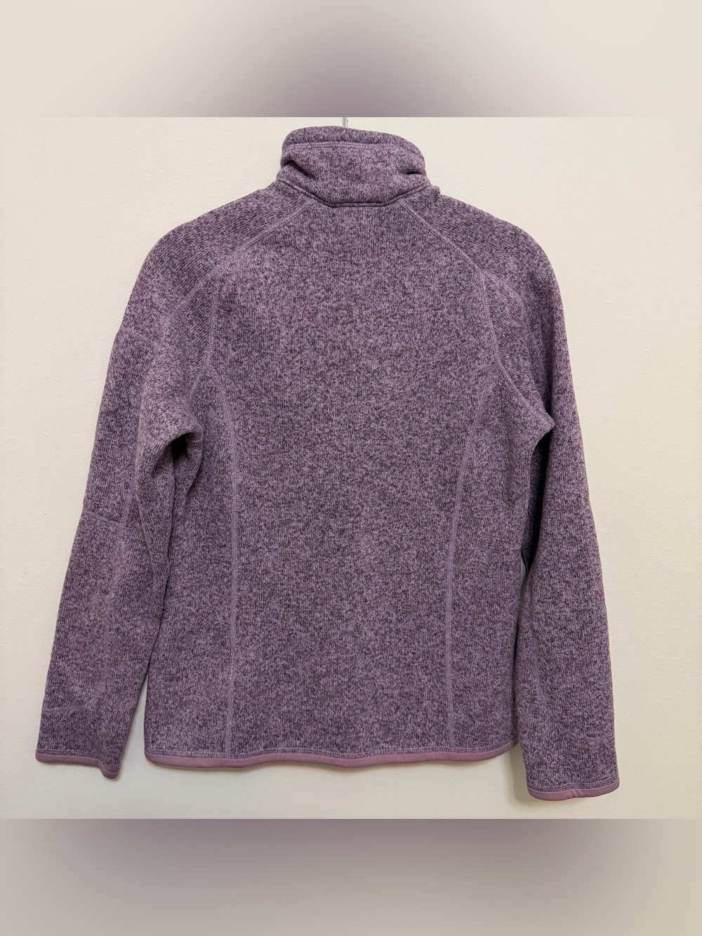 Patagonia Better Sweater Heathered Lavender Quarter-Zip Fleece Pullover Small - Picture 3 of 8